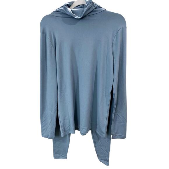 Zenana Blue Grey Mock Neck Top & Leggings Set - Sz. SM - XL (Boutique) - Picture 1 of 5